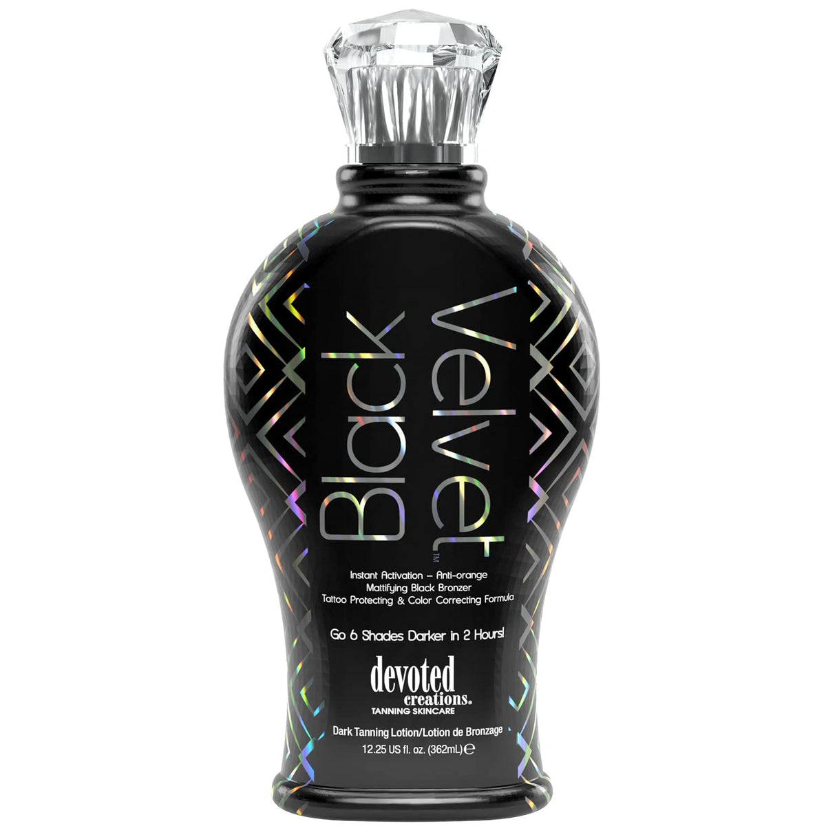 Devoted Creations Black Velvet bronzer jar close-up with rich color