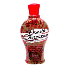 Devoted Creations Blonde Obsession bottle front label emphasizes moisture and brass-tone neutralization benefits.