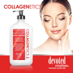 Devoted Creations Collagenetics Spa Restorative Moisturizer cream texture delivers velvety softness after each use