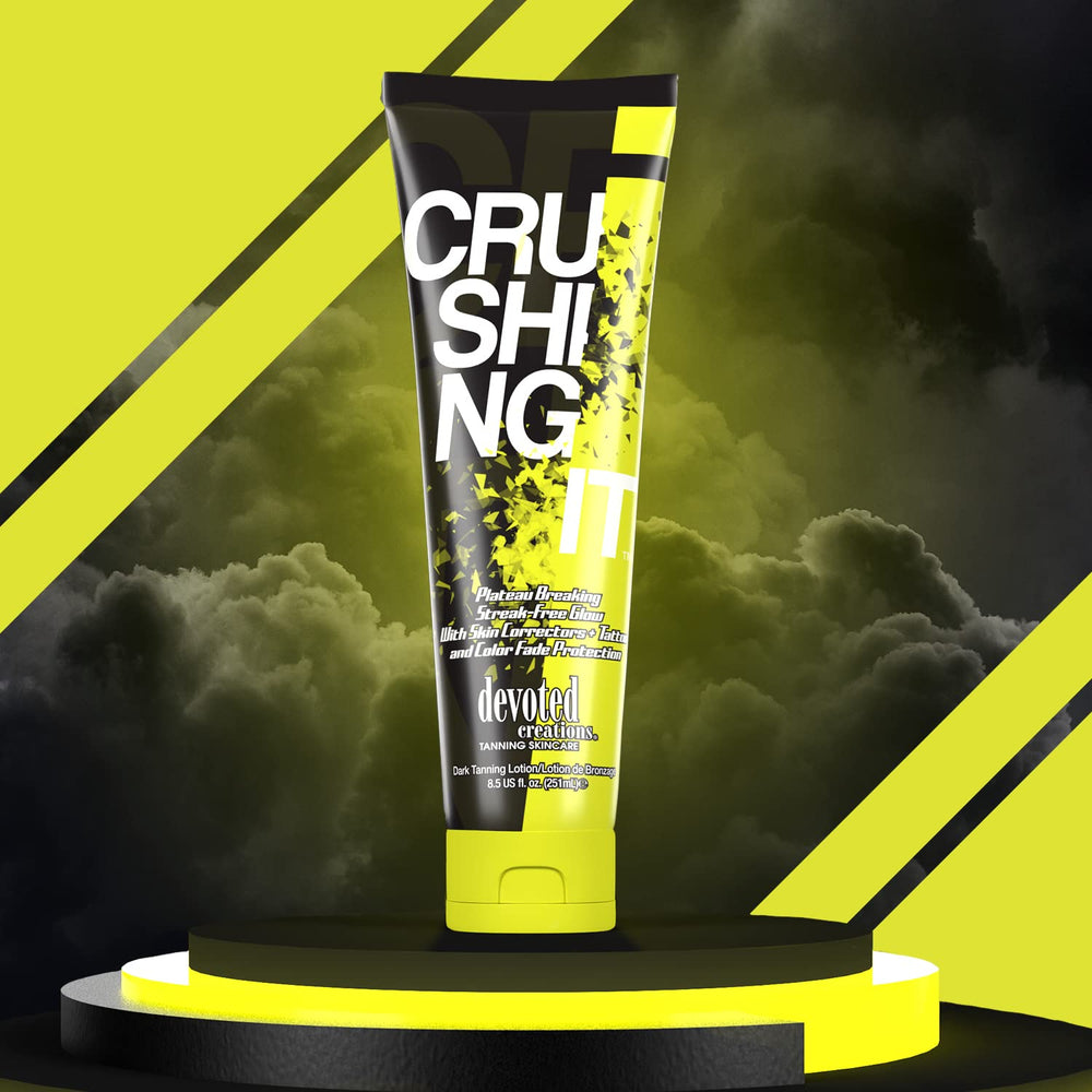 8.5 oz packaging of Crushing It emphasizes value and simple application