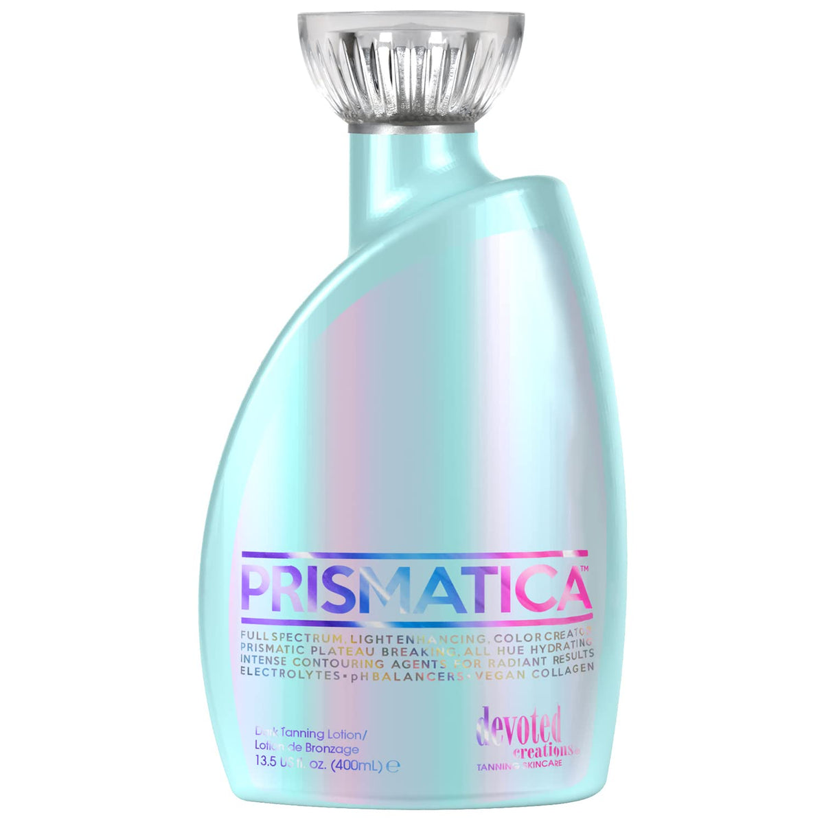 Devoted Creations Prismatica UV color-change demonstrates dynamic tanning potential.