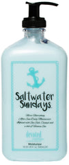 Devoted Creations Saltwater Sundays moisturizer bottle front for post-sun hydration.