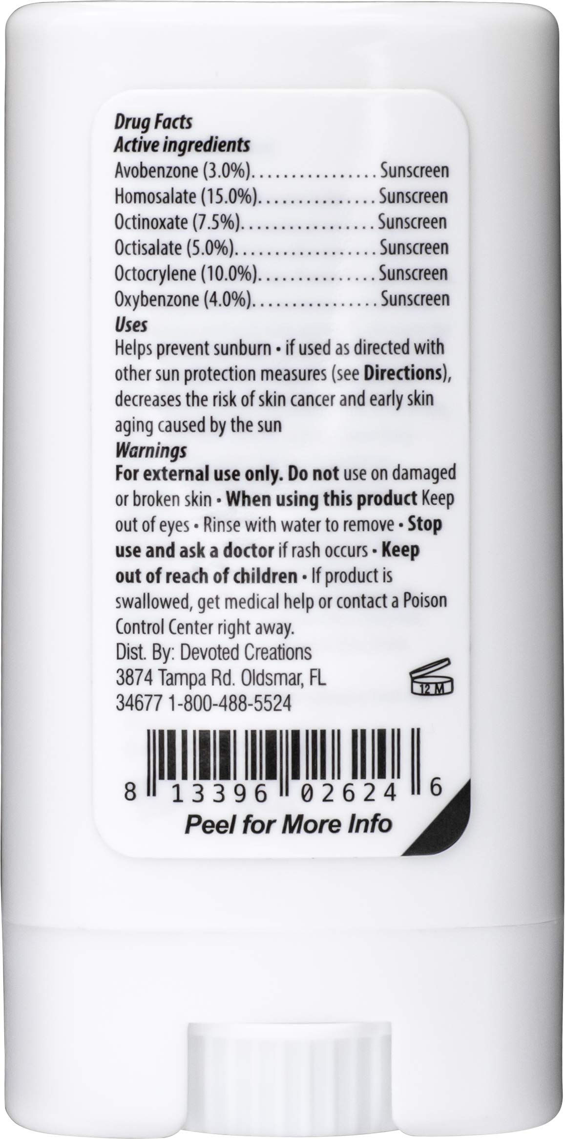 Devoted Creations Tattoo Fade Stick application shows easy glide and non-greasy feel.