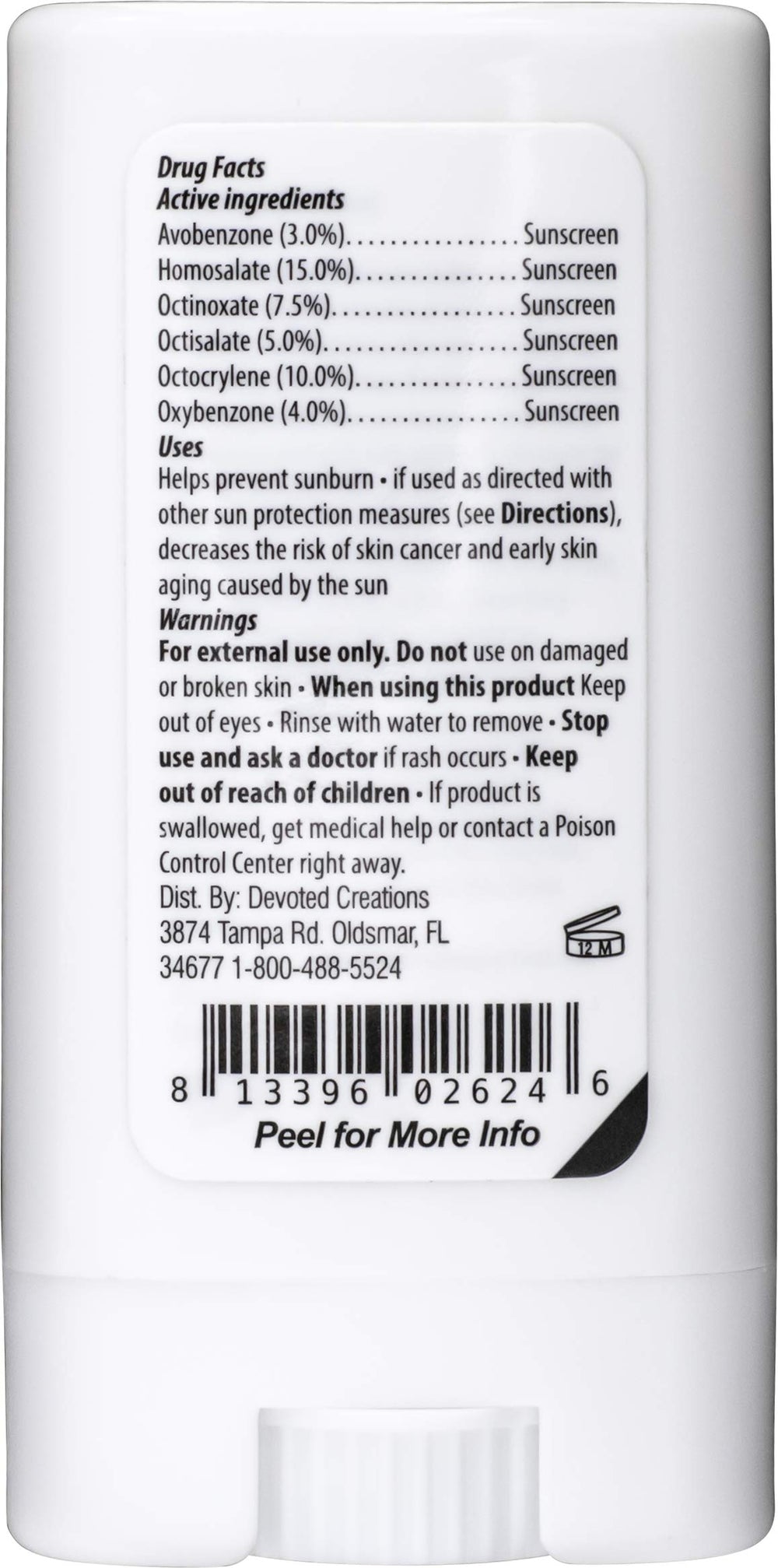 Devoted Creations Tattoo Fade Stick application shows easy glide and non-greasy feel.