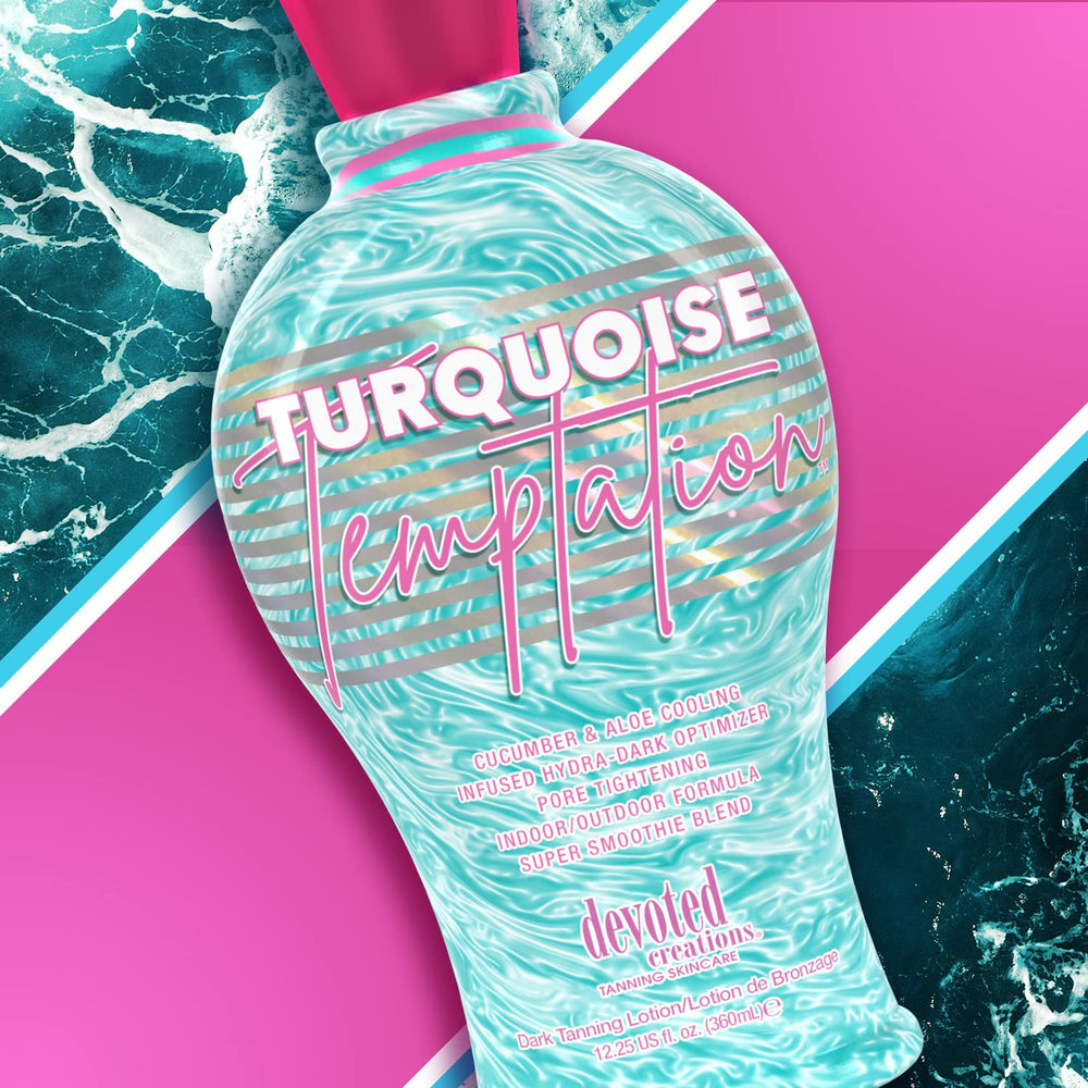 Devoted Creations Turquoise Temptation fragrance shot hints at sugared sorbet aroma during application
