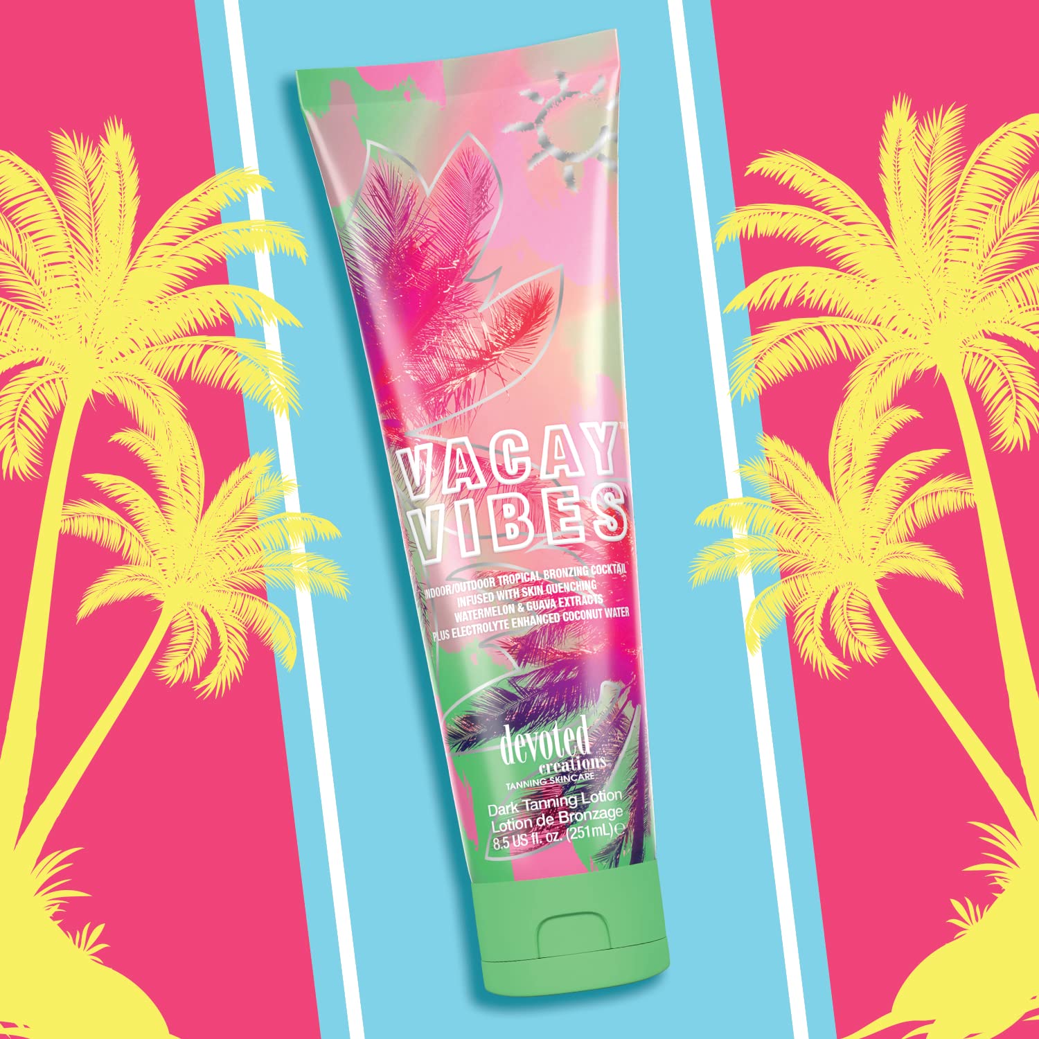Devoted Creations Vacay Vibes island fragrance close-up scent evokes tropical escape.