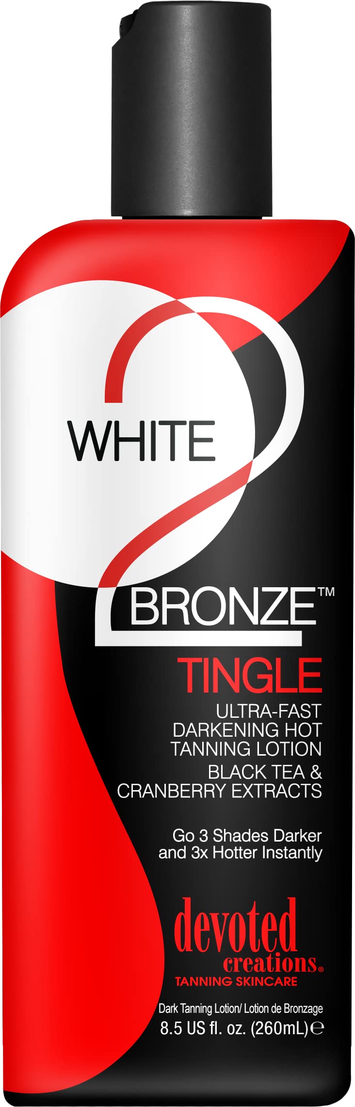 Devoted Creations White 2 Bronze bottle with tingling, fast-darkening action for deeper color
