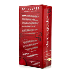 Dew Of The Gods Pomeglaze night routine glow image showcasing hydrated skin.