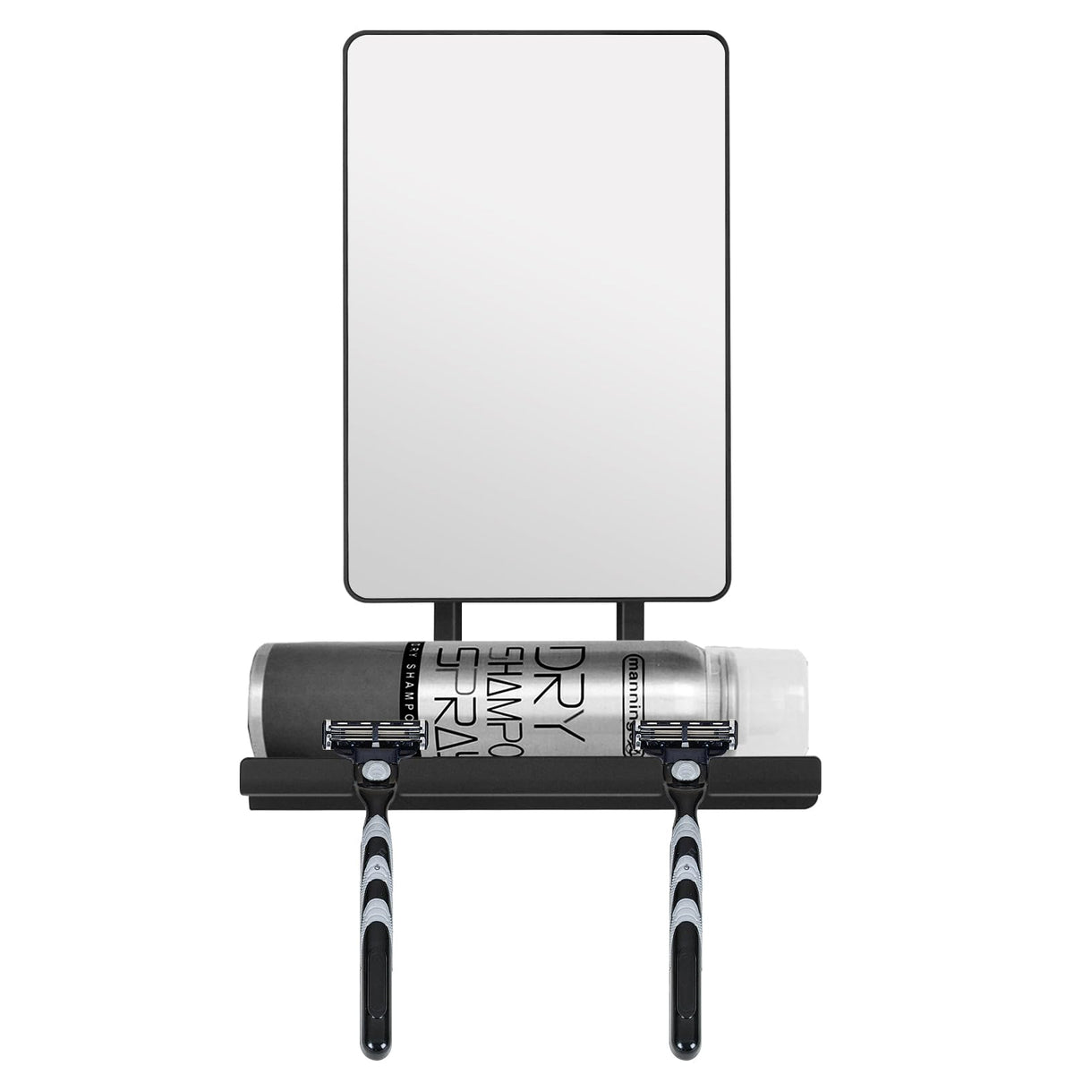 Deweisn fogless shower mirror with 360 rotation for precise shaving.