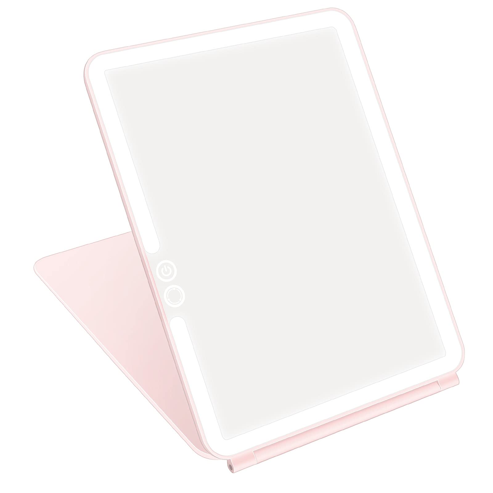 The deweisn folding travel mirror with 72 LEDs for precise makeup lighting on the go.