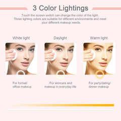The deweisn three-color light modes offer true-skin tones for accurate makeup.