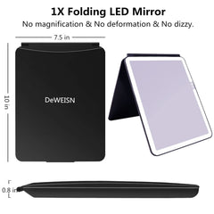 Deweisn touch-brightness makeup mirror lets you adjust light levels for detailed work.