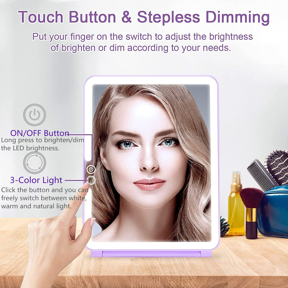 Deweisn ultra-thin portable travel mirror fits bags easily and weighs light