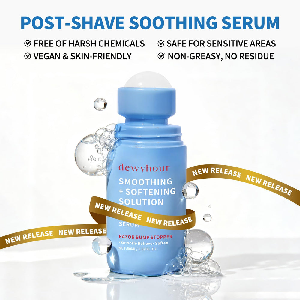 Dewyhour packaging and brand display highlights roll-on format