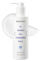 Dewytree Hi Amino All cleansing milk packshot highlighting rich, hydrating formula for sensitive skin