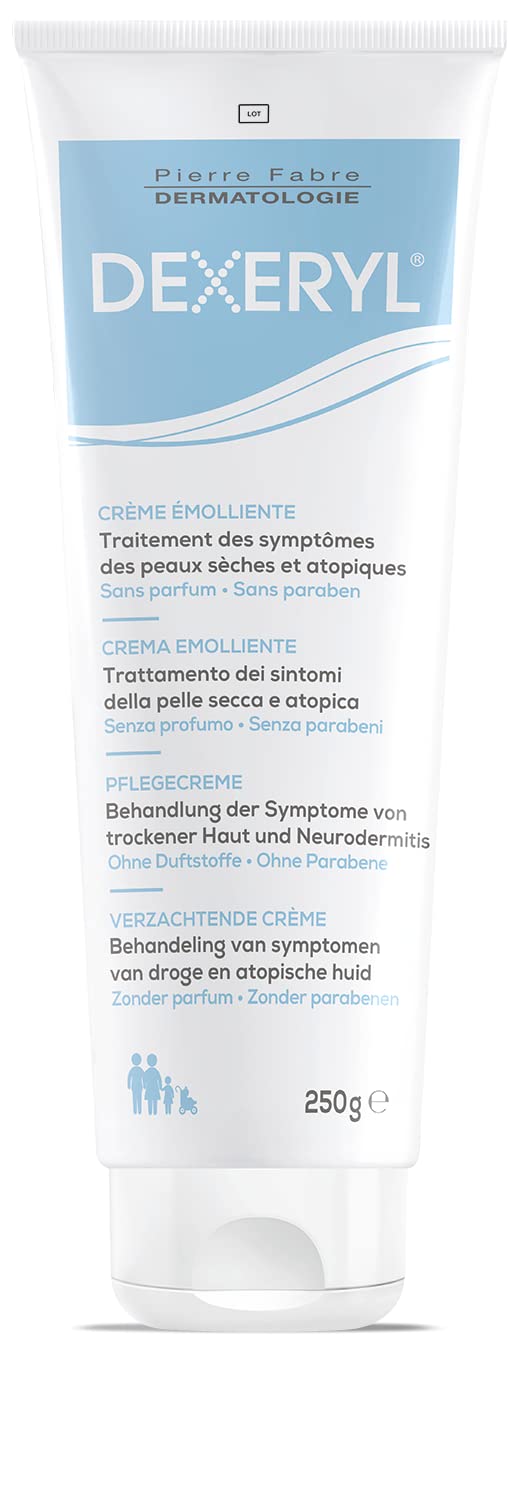 DEXERYL Creme 250 g jar showing rich moisturizer for daily skin comfort
