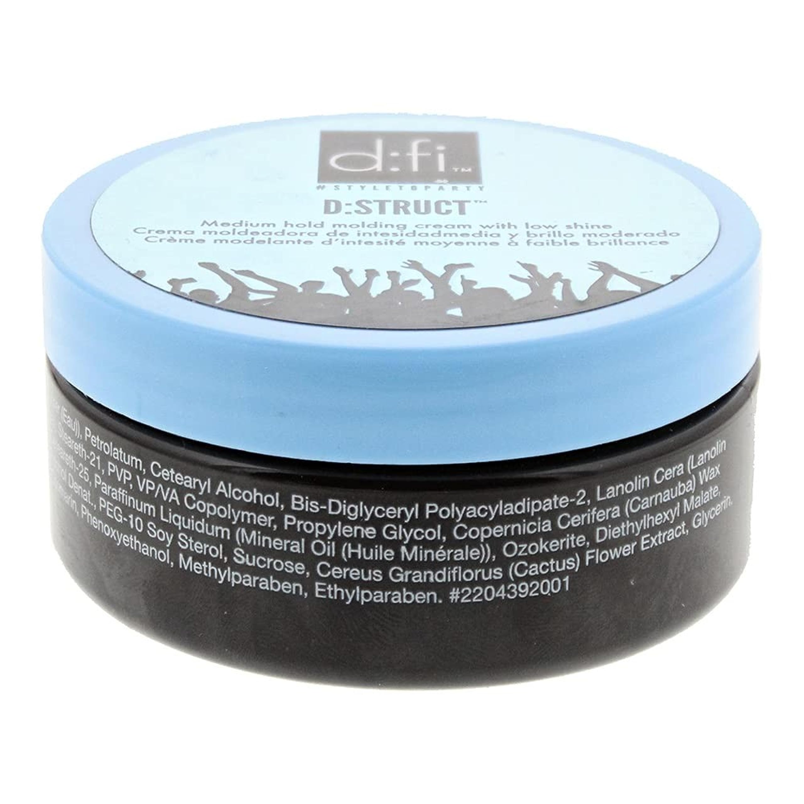 D:fi D:Struct Creme in hand demonstrates medium hold for easy styling