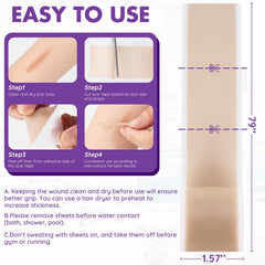 DFK silicone scar sheets safe for kids; gentle, non-irritating application.