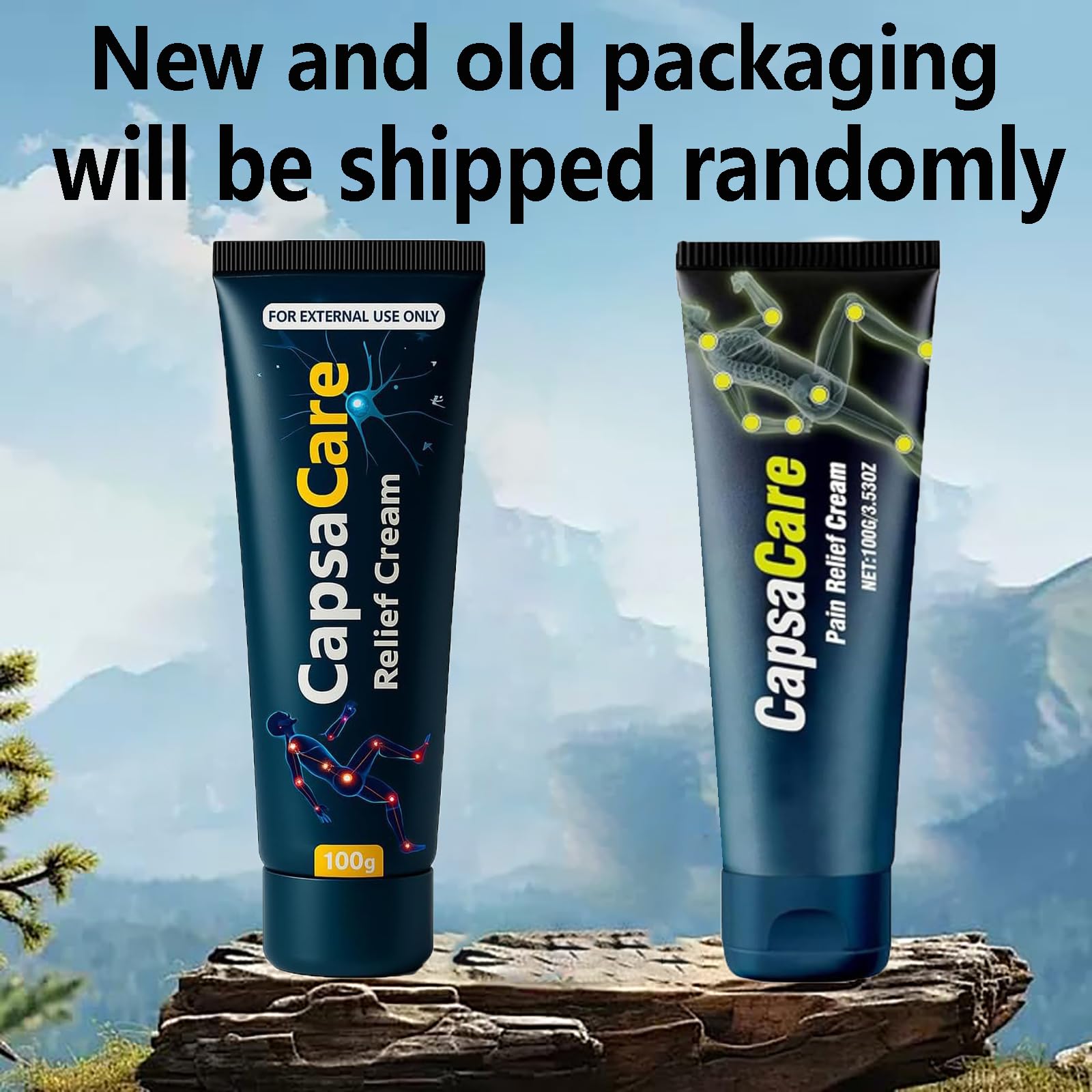 DFTLUUE Capsacare ingredients highlight capsaicin and arnica.