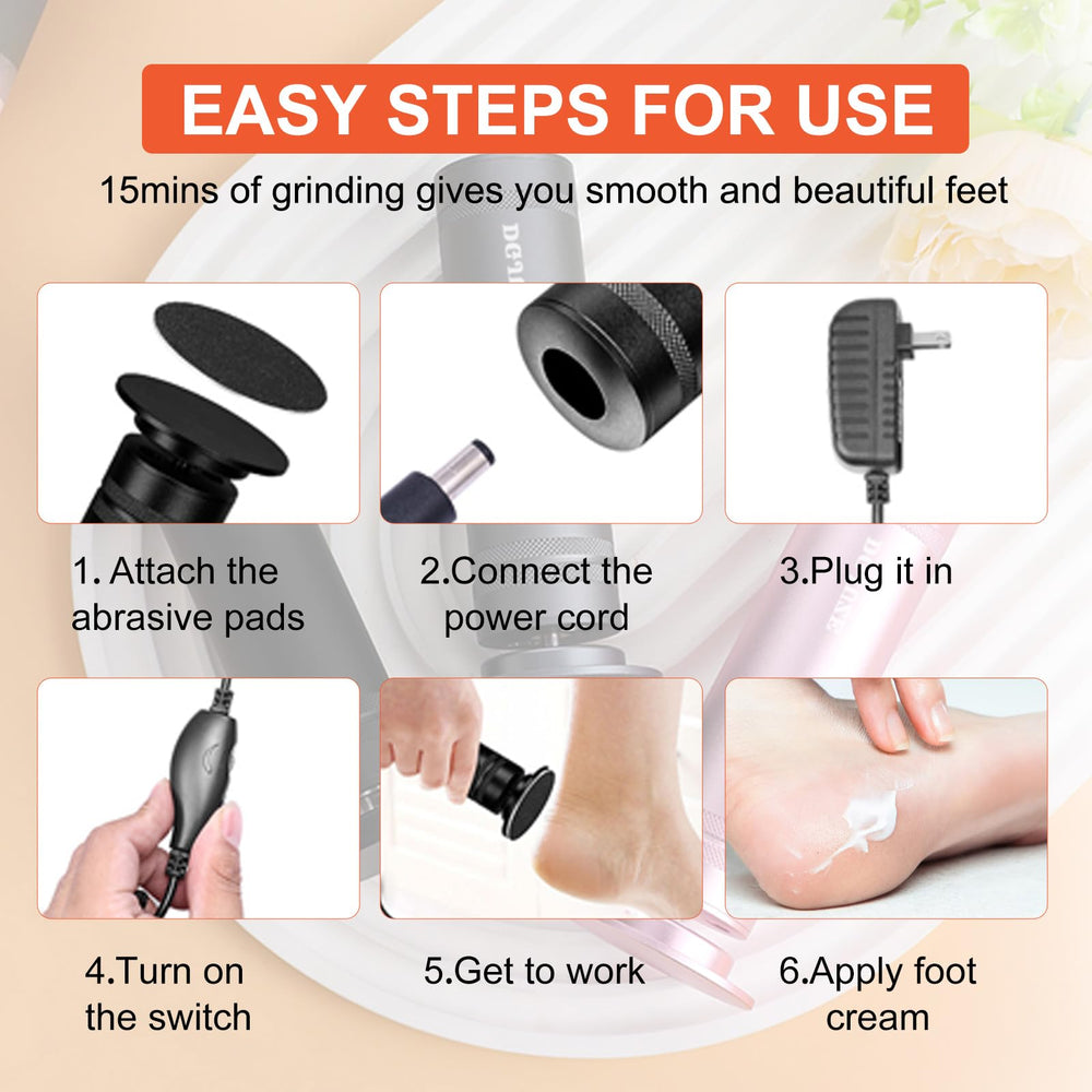 DGJUZE PowerPro ergonomic grip supports steady handling during feet care.