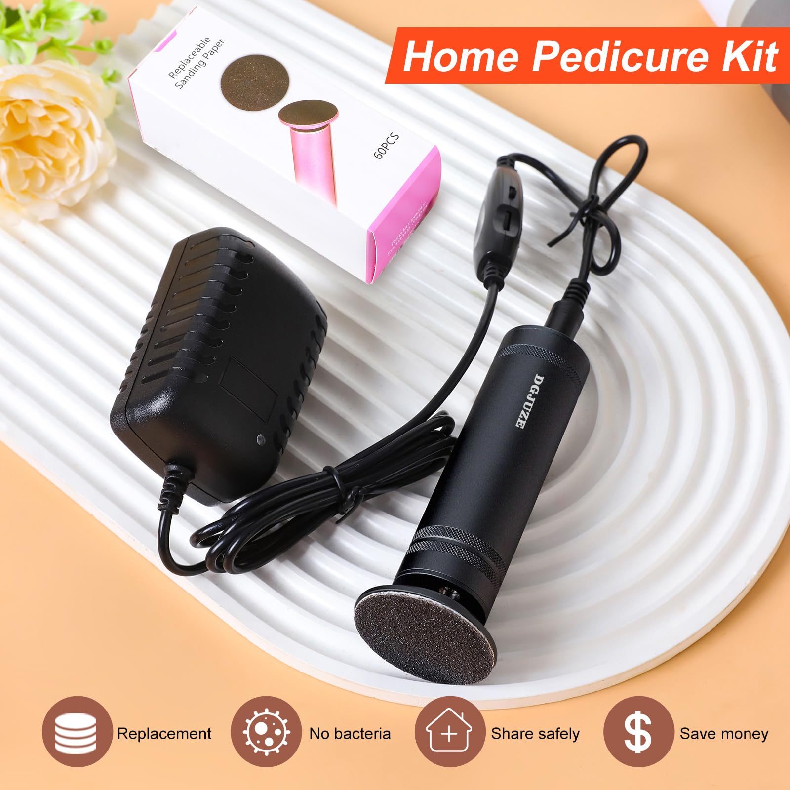 DGJUZE PowerPro simple disc-change system promotes clean routines.
