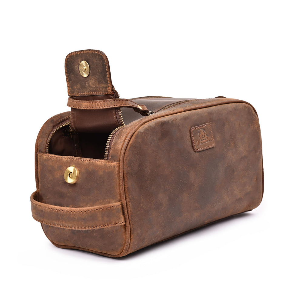 DHAMPOOH pouch fits neatly in luggage, keeping travel organized.