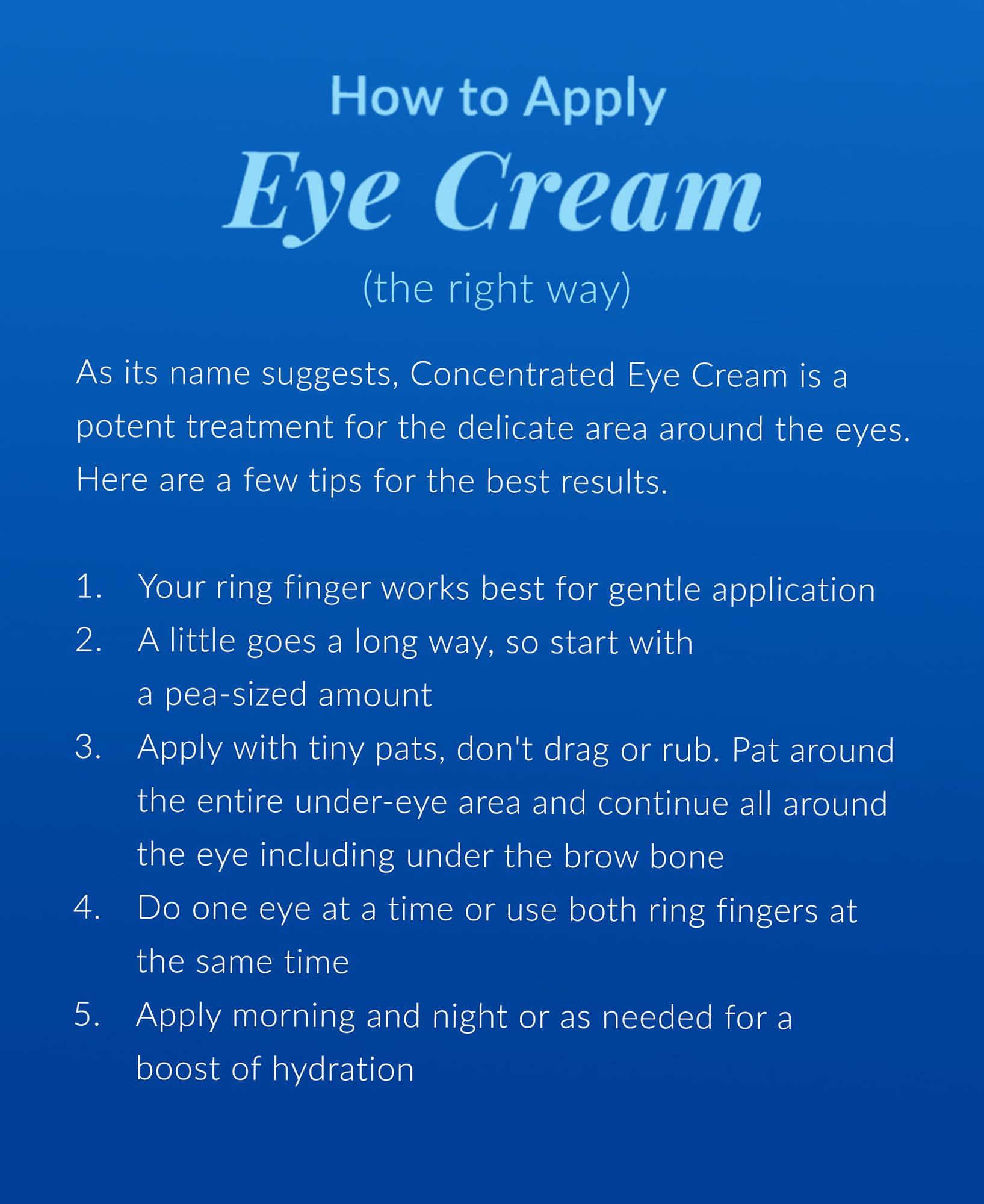 DHC Concentrated Eye Cream featuring olive oil as a nutrient-rich antioxidant ingredient.