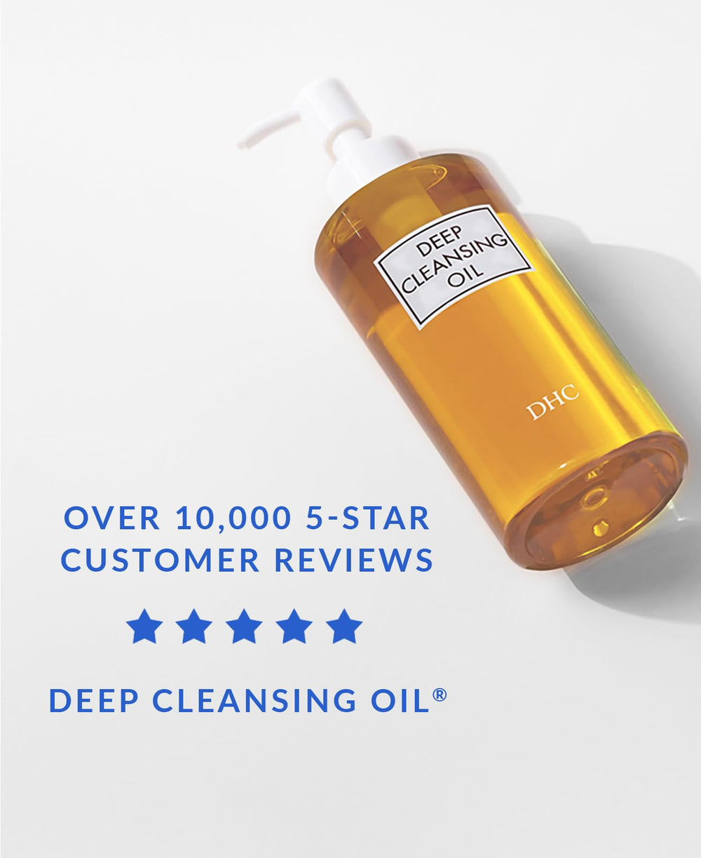DHC Deep Cleansing Oil ingredients spotlight olive oil and vitamin E for hydration.