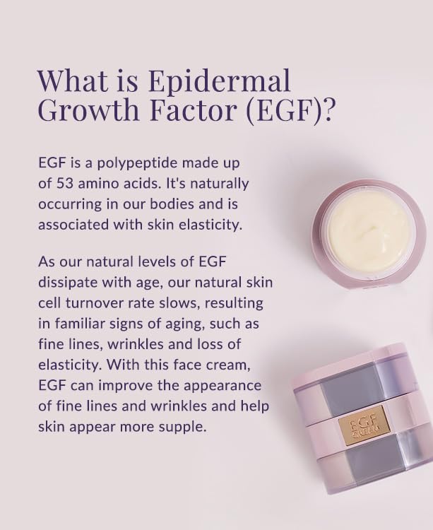 DHC EGF Cream packaging close-up highlighting fragrance and colorant-free design