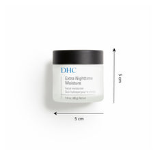 Texture-application close-up of DHC Extra Nighttime Moisture demonstrates smooth, quick absorption for overnight hydration