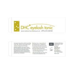 DHC Eyelash Tonic product shot emphasizes compact 0.21 oz bottle