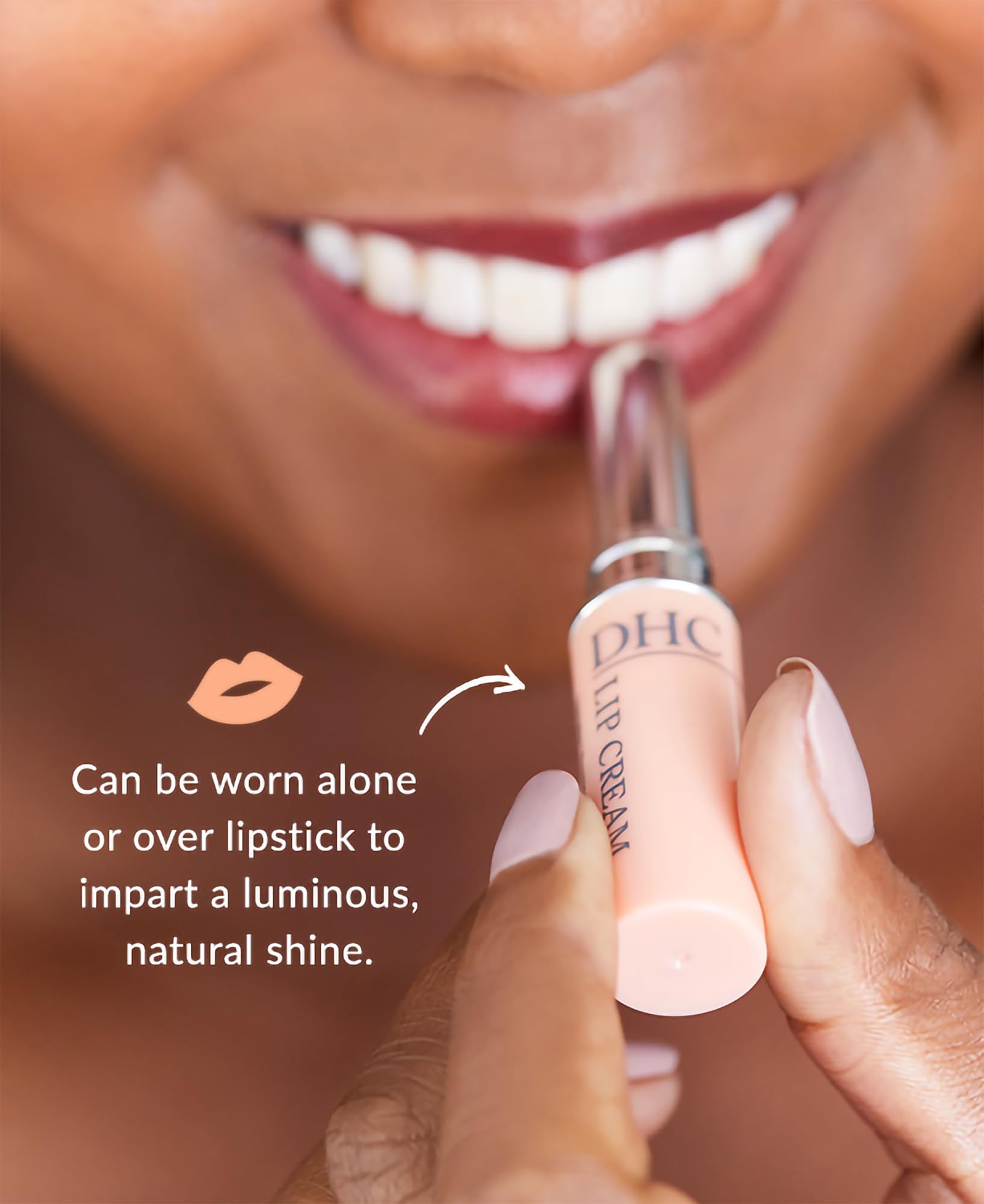 DHC Lip Cream 4pack closeup texture reveals rich hydration and balm slip.