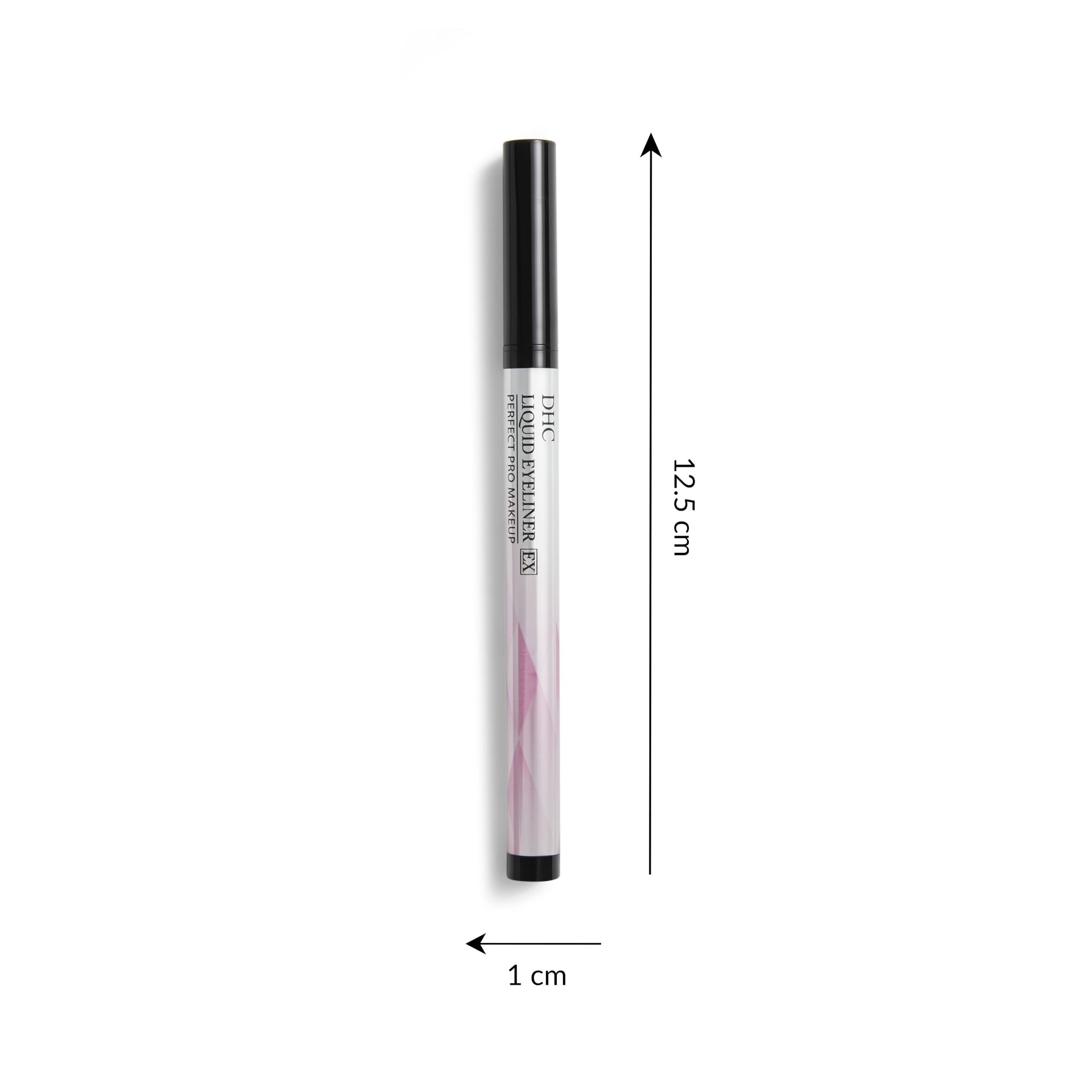 DHC Liquid Eyeliner EX swatches smoothly for clean definition.