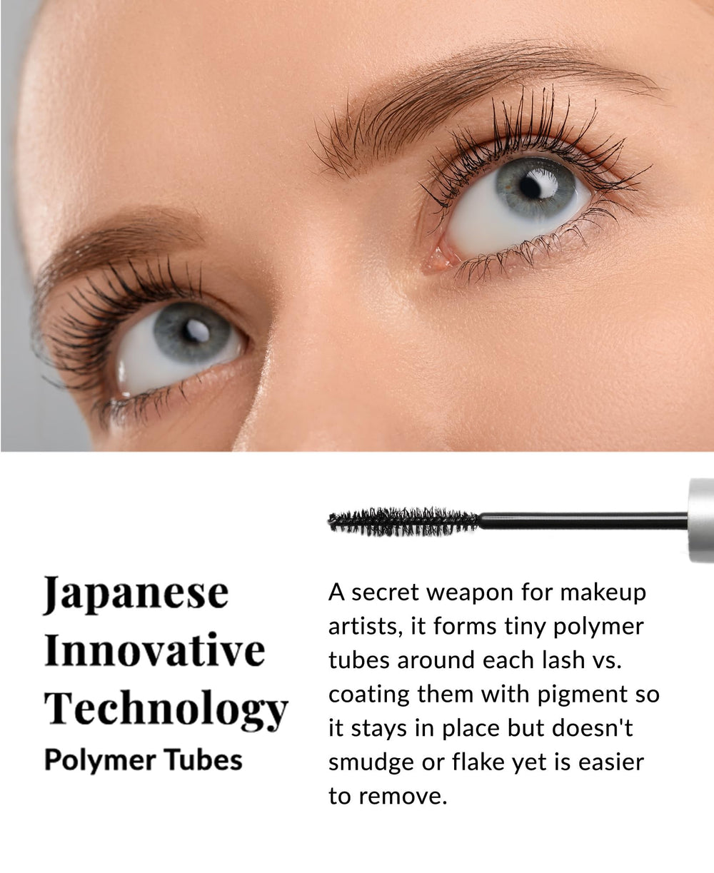 DHC Mascara Perfect Pro Double Protection close-up of glossy pigment