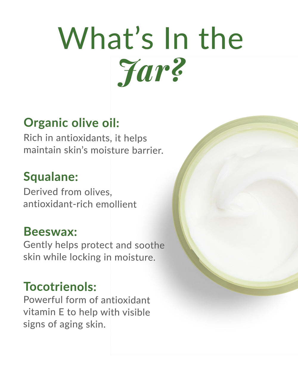 DHC Olive Virgin Oil Essential Cream fragrance-free label focusing on clean skincare.