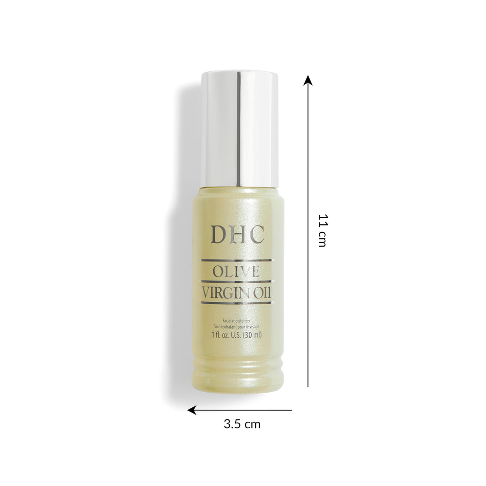 DHC Olive Virgin Oil face application swatch demonstrates easy daily use