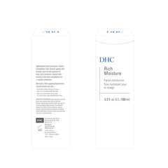 DHC Rich Moisture application routine image captures seamless blending for a refreshed look.