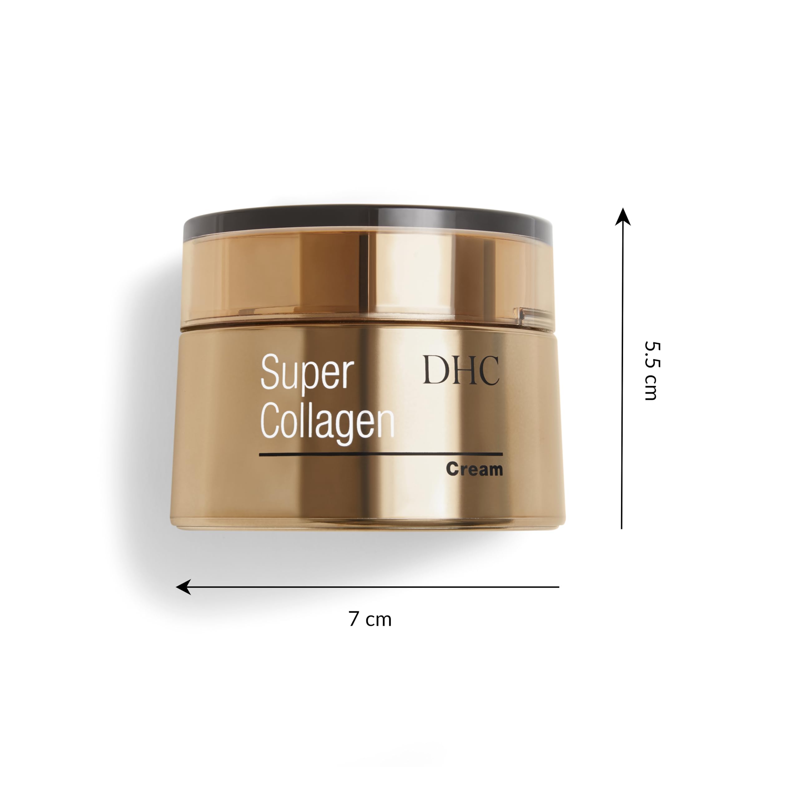 DHC Super Collagen Cream packaging with fragrance- and colorant-free claim.