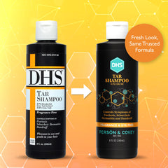 DHS coal tar shampoo 3-pack packaging showing value and convenience