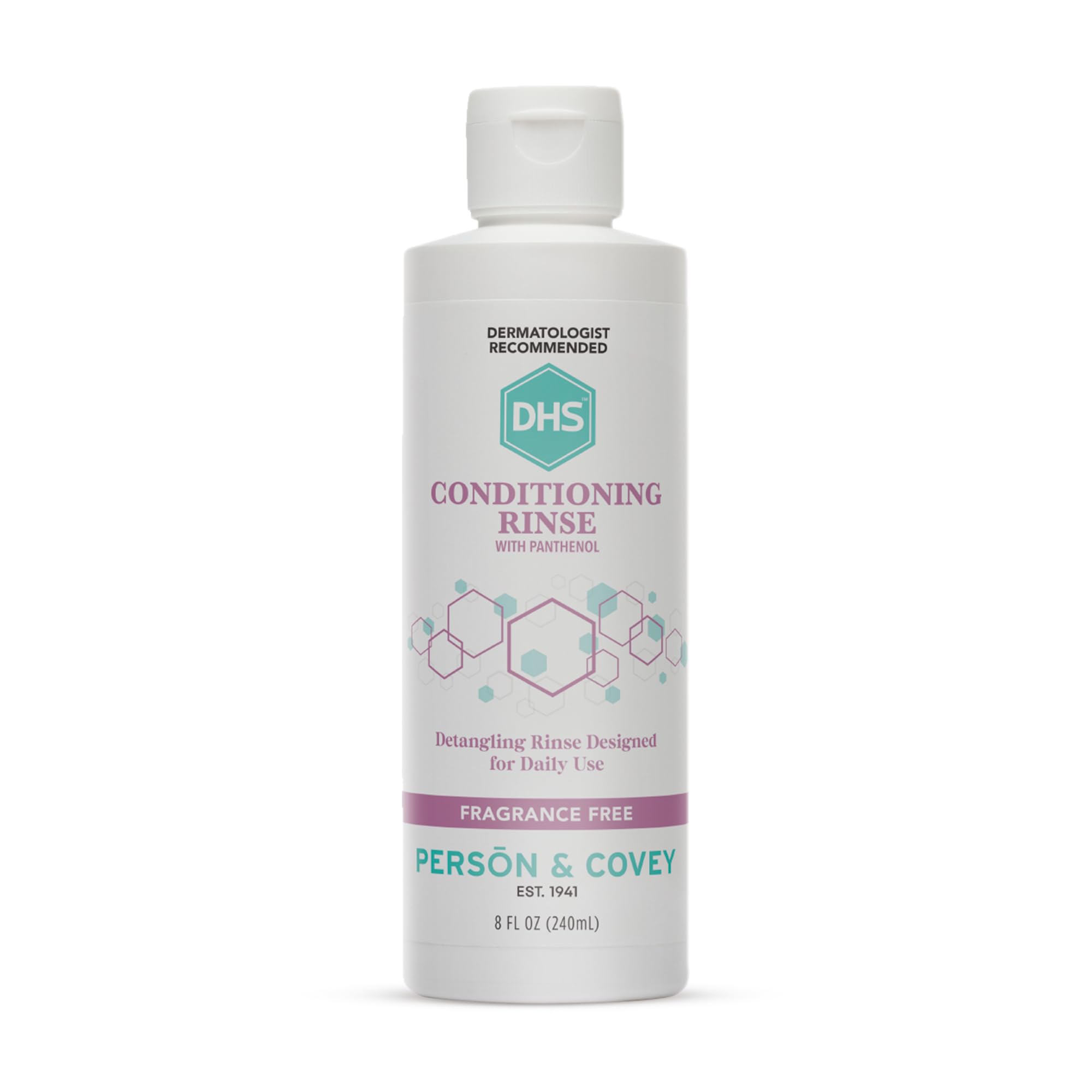 DHS Conditioning Rinse bottle front view highlighting sleek design for silky hair