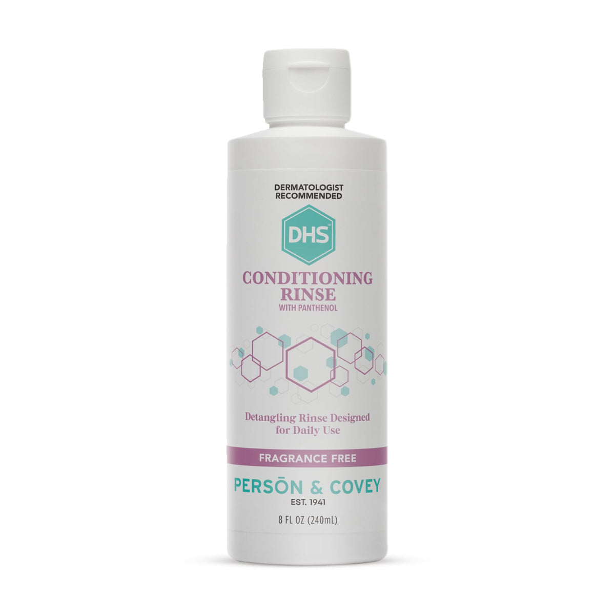 DHS Conditioning Rinse bottle front view highlighting sleek design for silky hair