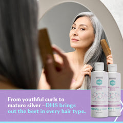 DHS Conditioning Rinse panthenol ingredient emphasizes moisture and lubrication for hair health.