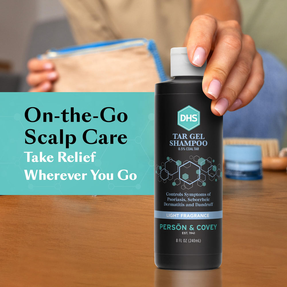 DHS T Gel Shampoo hair after wash appears clean and refreshed