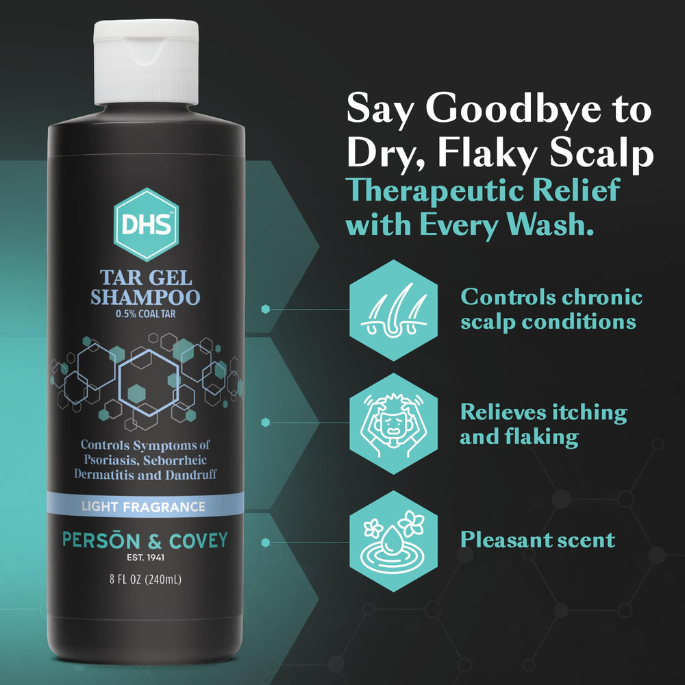 DHS T Gel Shampoo lather demonstrates rich cleansing across the scalp