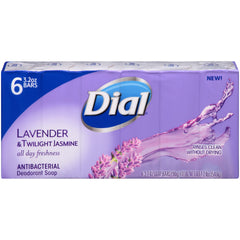 Dial antibacterial bar soap with creamy lather for a gentle cleanse.
