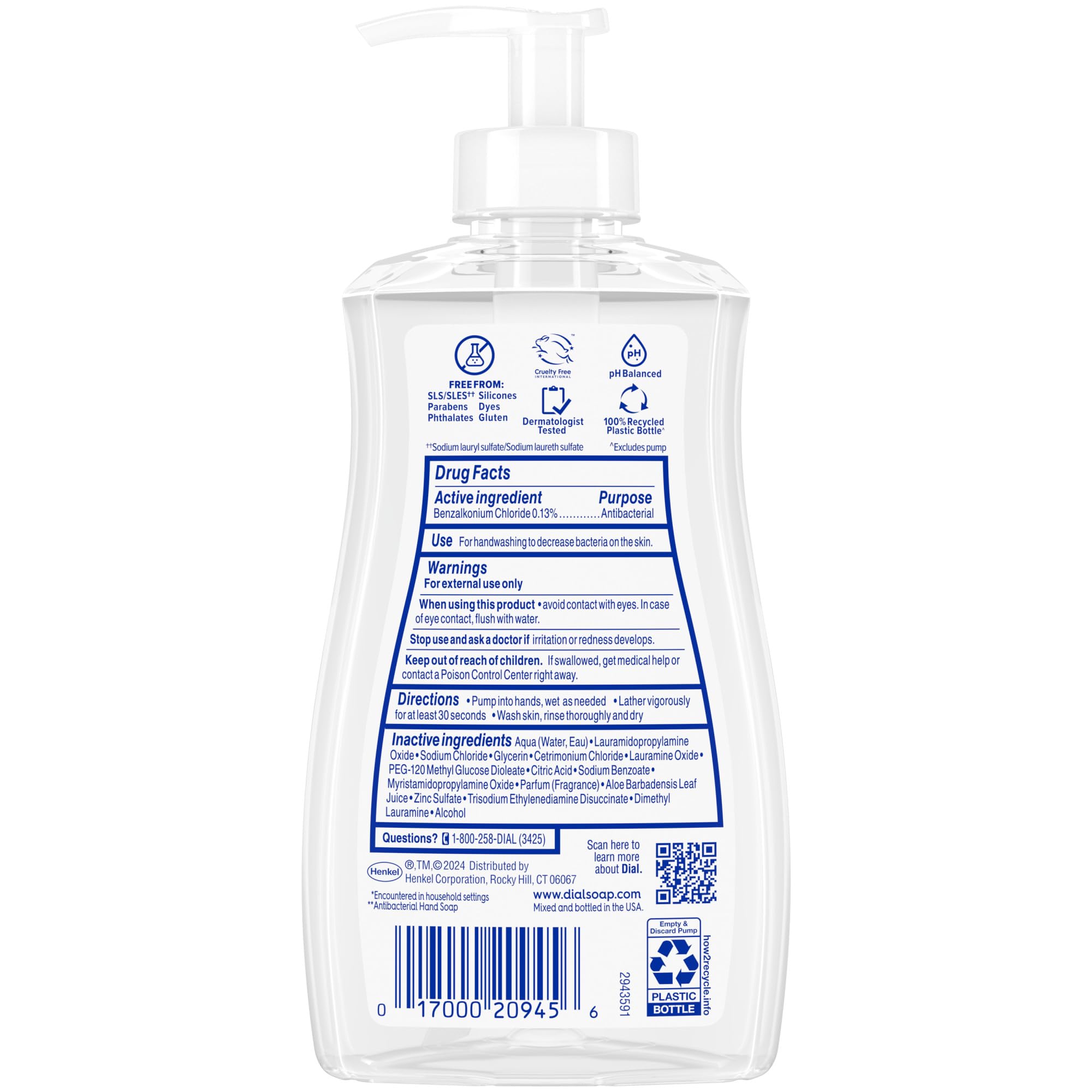 Dial cruelty-free Leaping Bunny logo on label