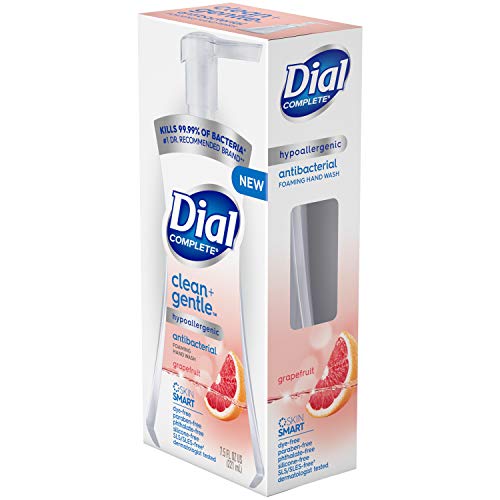 Dial Complete Clean + Gentle suitable for frequent kitchen and bathroom use.