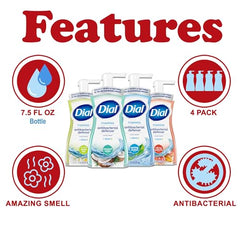 Dial Complete foaming hand wash foam demonstrating rich lather for gentle cleansing.