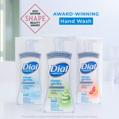 Dial Complete SkinSmart foam close-up texture hinting hydrating cleanse.