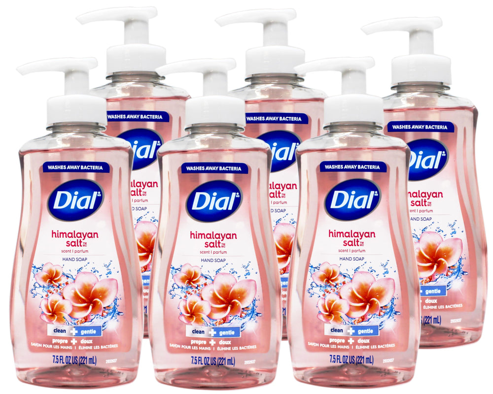 Dial Himalayan Pink Salt Water Lily hand soap bottle front for daily cleansing and moisturizing